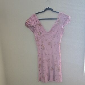 Wild Fable Pink Floral Mini Dress